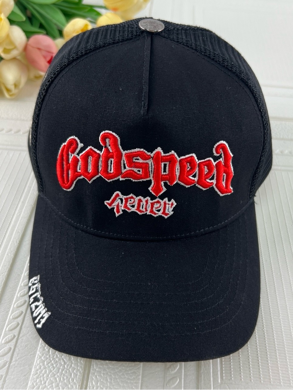 Godspeed Never Black Trucker Hat